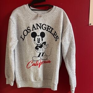 Gray Los Angeles Mickey Mouse Sweatshirt size Large Disney
